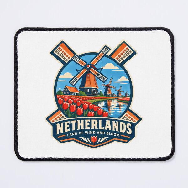 Item preview, Netherlands Land Of Wind And Bloom Dutch Travel Souvenir Explorer designed and sold by Star3NowForMe.