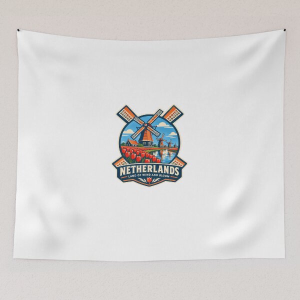 Item preview, Netherlands Land Of Wind And Bloom Dutch Travel Souvenir Explorer designed and sold by Star3NowForMe.