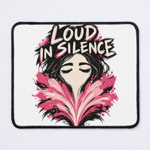 Item preview, Loud In Silence Feminsim Shirt Design designed and sold by Samanthi007.