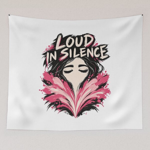 Item preview, Loud In Silence Feminsim Shirt Design designed and sold by Samanthi007.