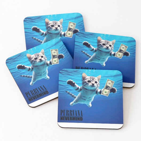 Item preview, Purrvana Nevermind Funny Cat Art Gift Men Women designed and sold by ConwayIss.