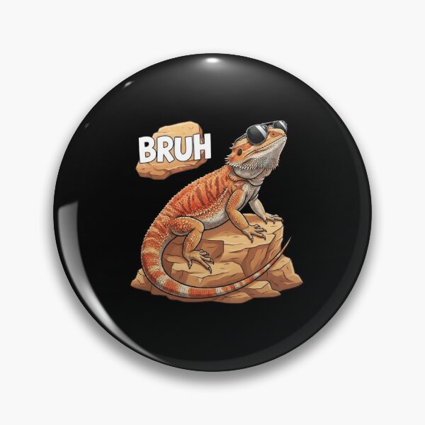 Item preview, Bruh Funny Bearded Dragon With Sunglasses Chill Reptile Design designed and sold by Ostericaimusa.