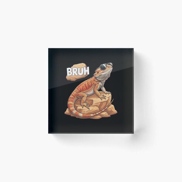 Item preview, Bruh Funny Bearded Dragon With Sunglasses Chill Reptile Design designed and sold by Ostericaimusa.