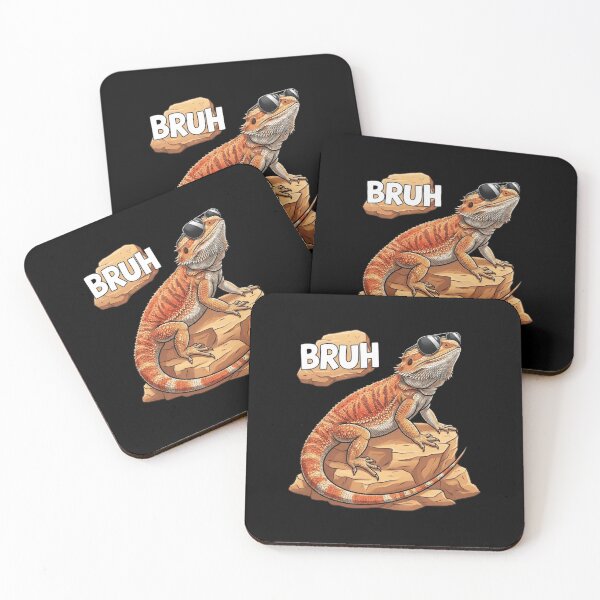 Item preview, Bruh Funny Bearded Dragon With Sunglasses Chill Reptile Design designed and sold by Ostericaimusa.
