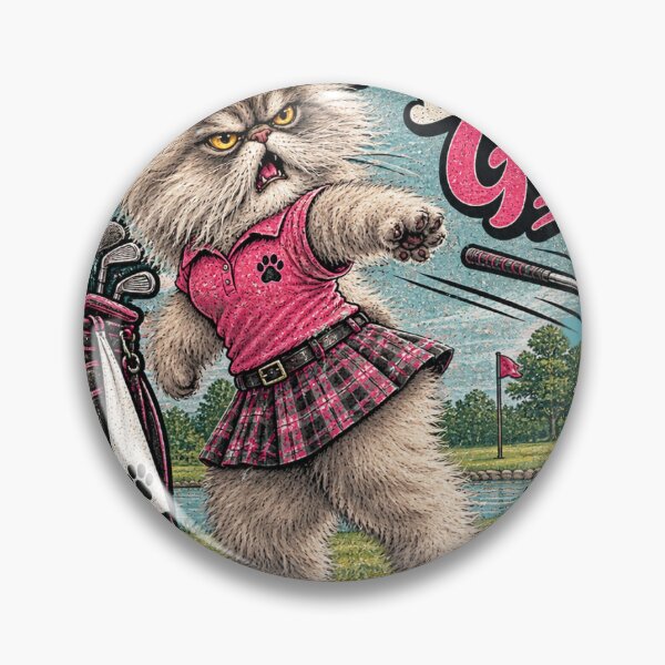 Item preview, Relaxing Day of Golf - Funny Persian Cat Golf designed and sold by Laugh a Lot Folk Art.