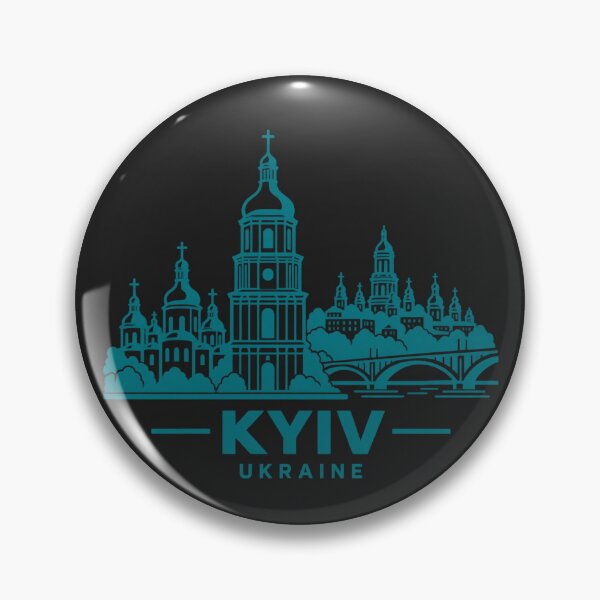 Item preview, Kyiv Ukraine Line Art Skyline Poster designed and sold by CMYKStudio.