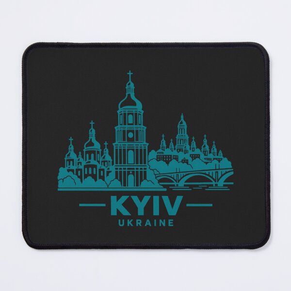 Item preview, Kyiv Ukraine Line Art Skyline Poster designed and sold by CMYKStudio.