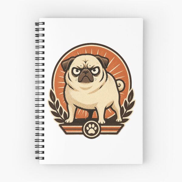 Item preview, Angry Fawn Pug Illustration Cute Dog Art designed and sold by KRBHylian.