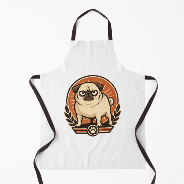 Item preview, Angry Fawn Pug Illustration Cute Dog Art designed and sold by KRBHylian.