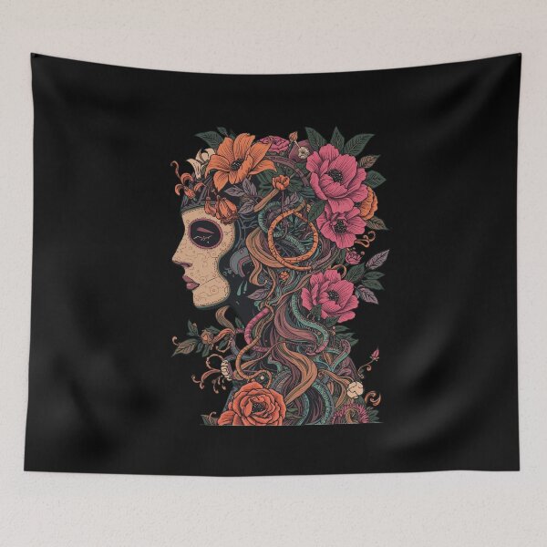 Item preview, Mystic Cybernetic Flora: Dark Mechanical Goddess designed and sold by  Mythical Entanglement.