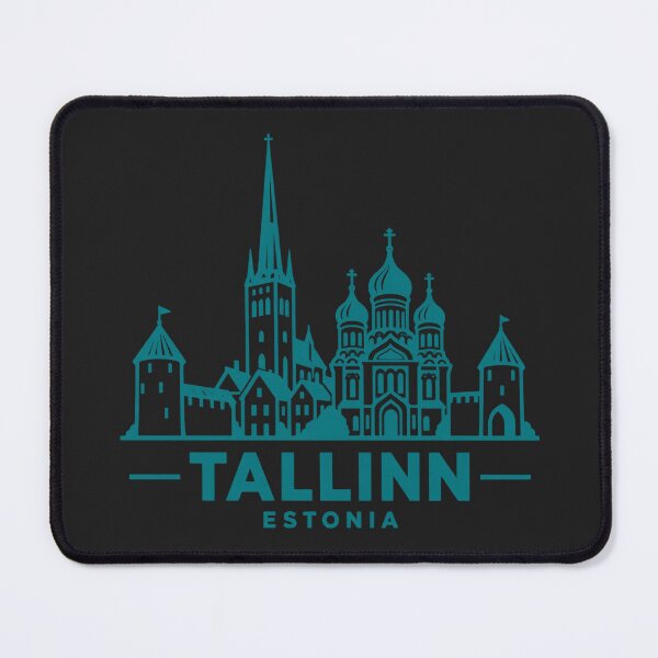 Item preview, Tallinn Estonia Line Art Skyline Poster designed and sold by CMYKStudio.