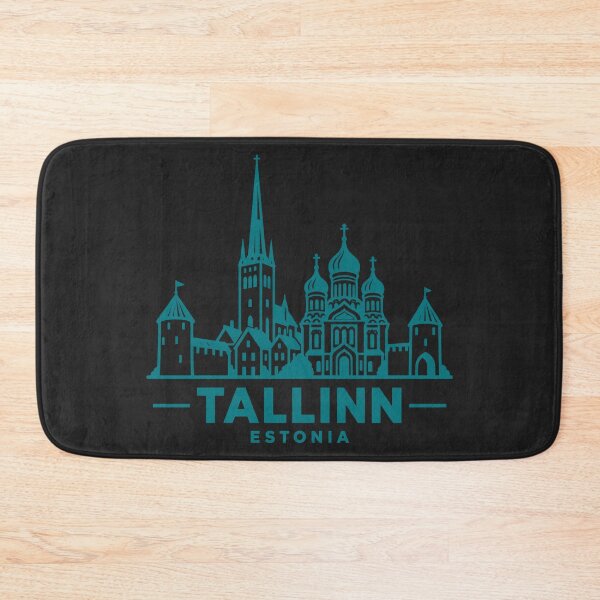 Item preview, Tallinn Estonia Line Art Skyline Poster designed and sold by CMYKStudio.