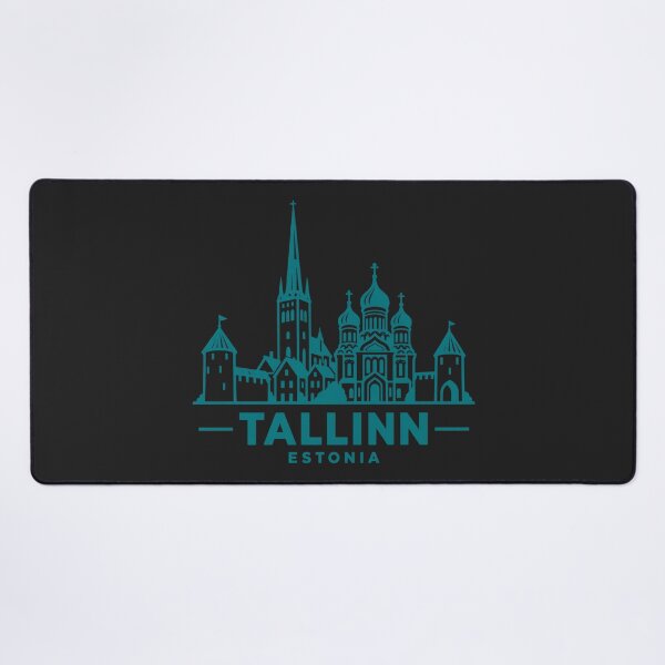 Item preview, Tallinn Estonia Line Art Skyline Poster designed and sold by CMYKStudio.