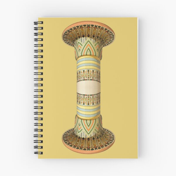 Item preview, Ancient Egyptian Ornamental Column – Antique Architectural Illustration designed and sold by Polychromes.
