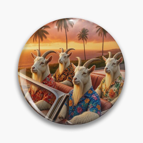 Item preview, LOWRIDER GOAT designed and sold by ThatRockChic.