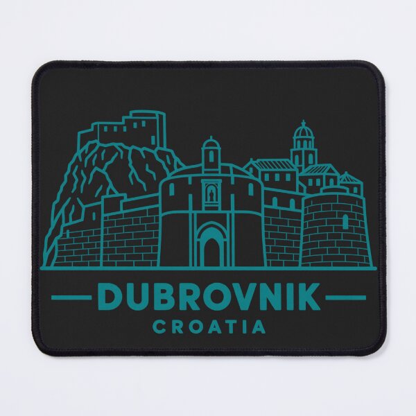 Item preview, Dubrovnik Croatia Line Art Skyline Poster designed and sold by CMYKStudio.