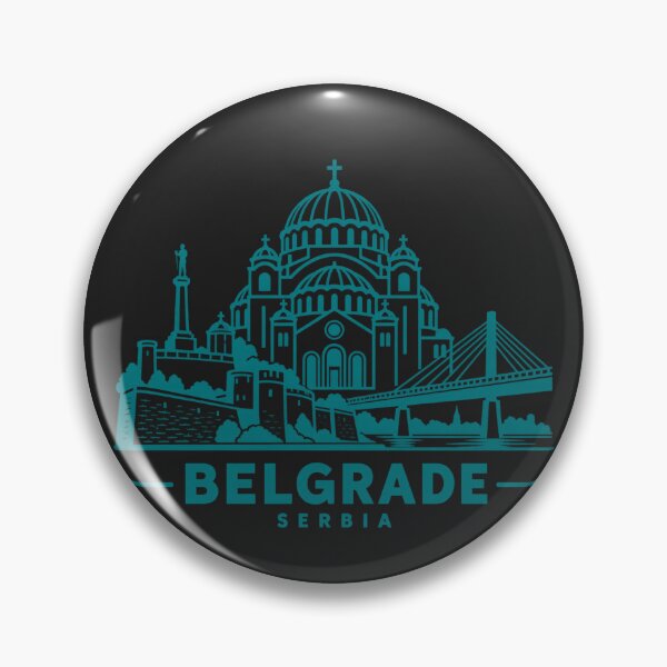 Item preview, Belgrade Serbia Line Art Skyline Poster designed and sold by CMYKStudio.