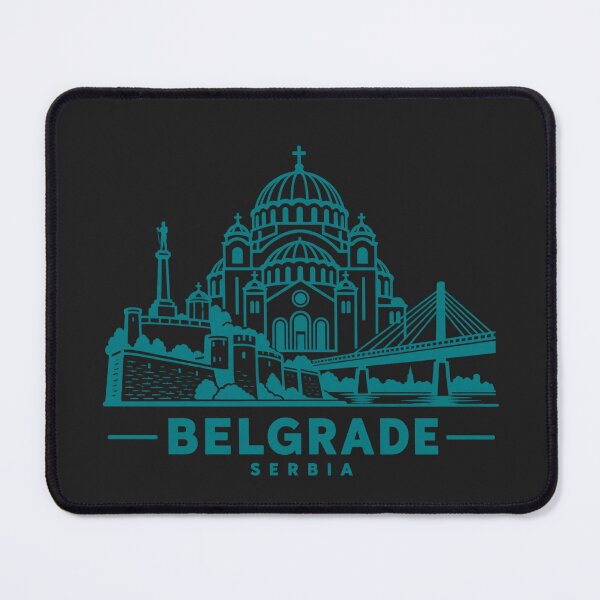 Item preview, Belgrade Serbia Line Art Skyline Poster designed and sold by CMYKStudio.
