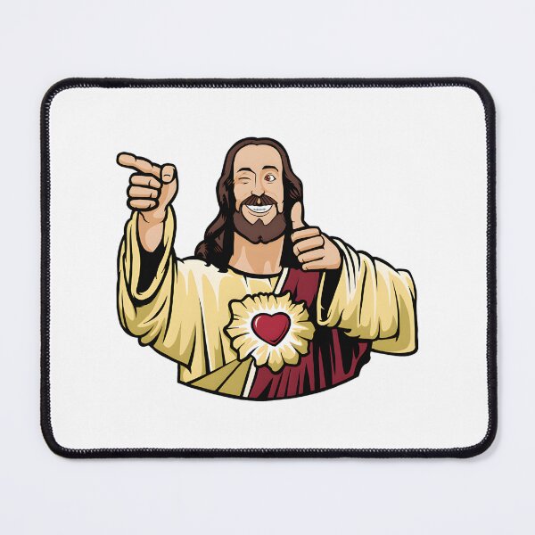 Item preview, Buddy Christ Iconic Religious Satire Artwork with Smiling Jesus Gesture designed and sold by pzyyy.