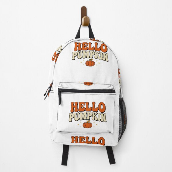 Item preview, Hello Pumpkin Sticker — Retro Trendy Halloween Typography Design designed and sold by Sweet Blob Co.