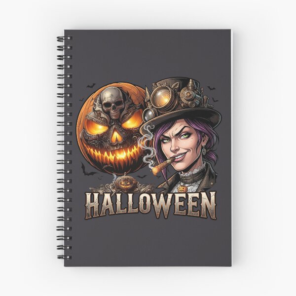 Item preview, Halloween Steampunk Witch Cigar Skull Pumpkin designed and sold by Voodoo Store Paranormal Collections.