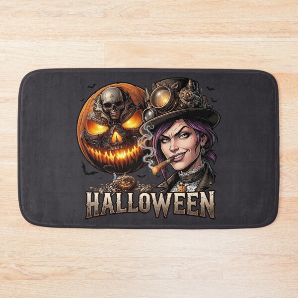 Item preview, Halloween Steampunk Witch Cigar Skull Pumpkin designed and sold by Voodoo Store Paranormal Collections.