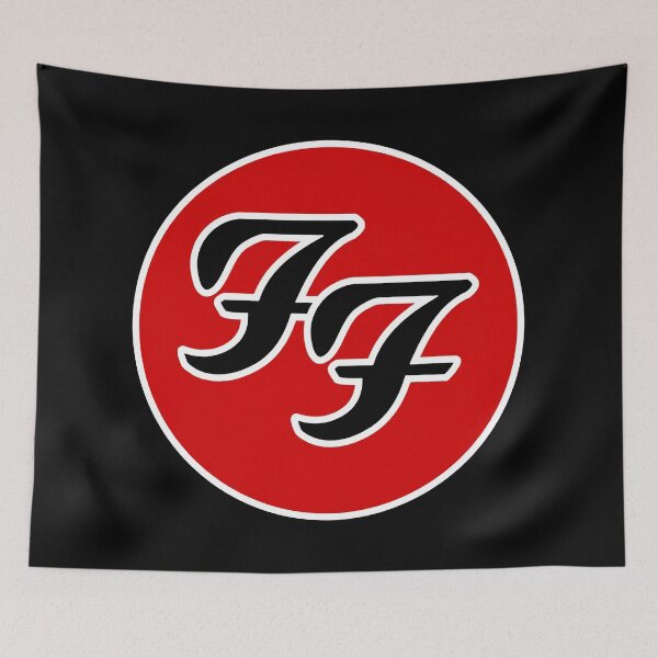Item preview, Foo Circle Red Fighters Merch Tshirt Sticker designed and sold by matherbut.