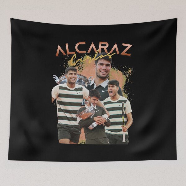 Item preview, Carlos Alcaraz Vintage Champion Tennis Tribute designed and sold by Fridareenholt.