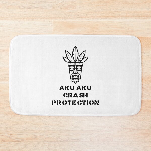 Item preview, Aku Aku Crash Protection Funny Gamer Quote Design (Black Version) designed and sold by SlightlyUnreal.