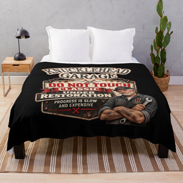 Item preview, Knucklehead Garage – Classic Car Restoration Mechanic T-Shirt designed and sold by Classic Chaos Creations.