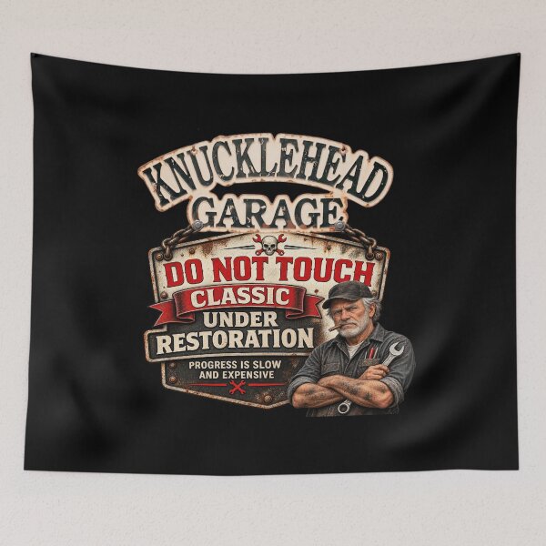 Item preview, Knucklehead Garage – Classic Car Restoration Mechanic T-Shirt designed and sold by Classic Chaos Creations.