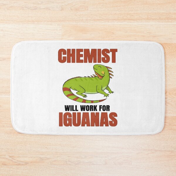 Item preview, Chemist Will Work For Iguanas Funny Science and Reptile Lover Design designed and sold by RYUDOKA.