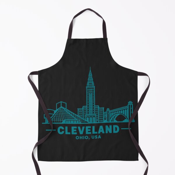 Item preview, Cleveland Ohio USA Line Art Skyline Poster designed and sold by CMYKStudio.