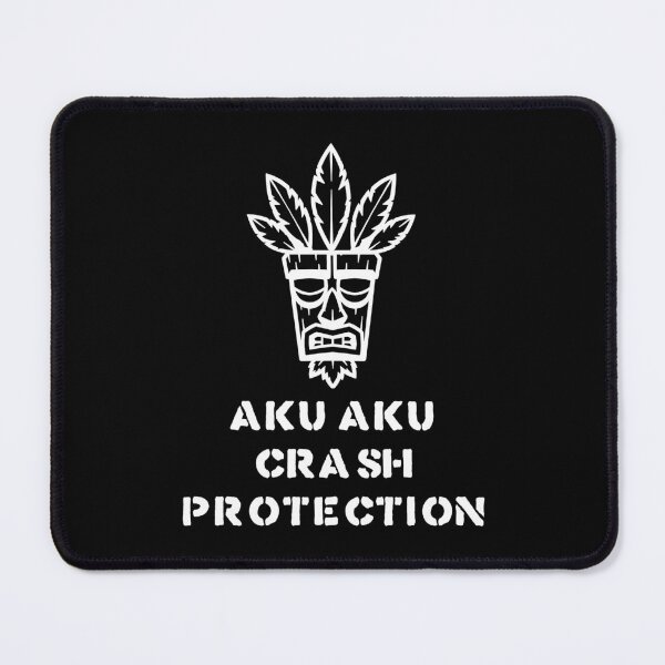Item preview, Aku Aku Crash Protection Funny Gamer Quote Design (White Version) designed and sold by SlightlyUnreal.