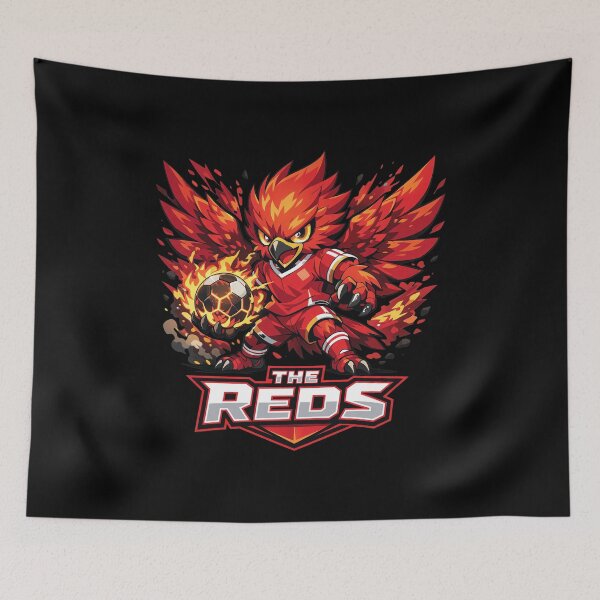Item preview, Fiery Phoenix Soccer Player "The Reds" Design designed and sold by Fridareenholt.