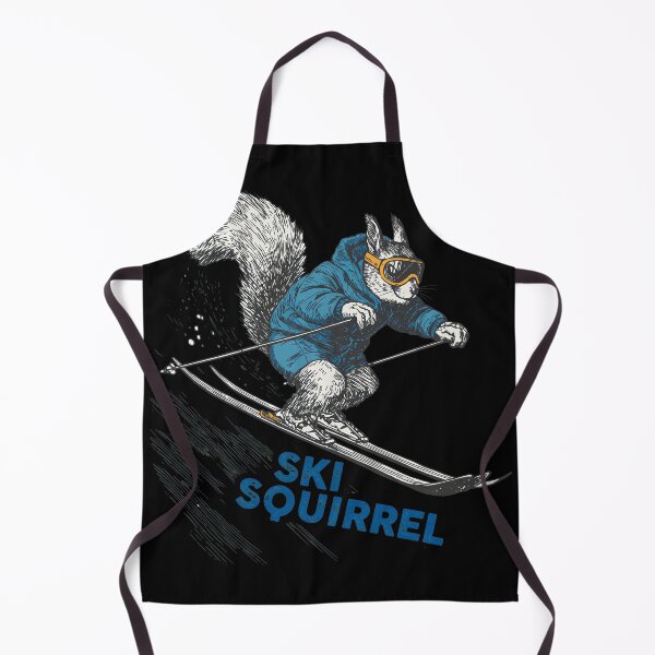 Item preview, Skiing Squirrel Illustration Vintage Goggles Snow designed and sold by Fridareenholt.