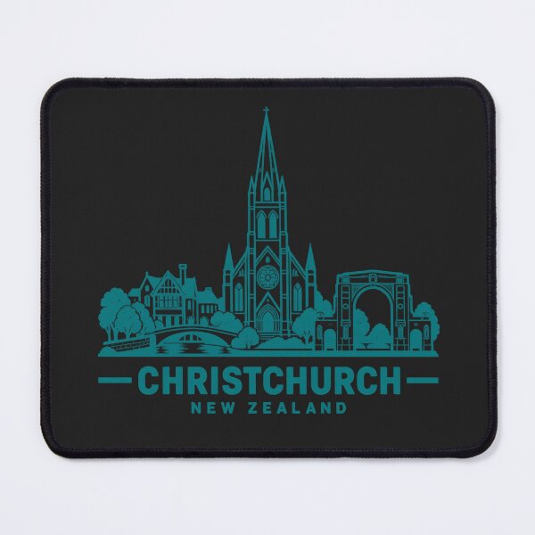 Item preview, Christchurch New Zealand Line Art Skyline Poster designed and sold by CMYKStudio.