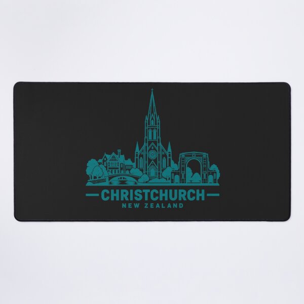Item preview, Christchurch New Zealand Line Art Skyline Poster designed and sold by CMYKStudio.