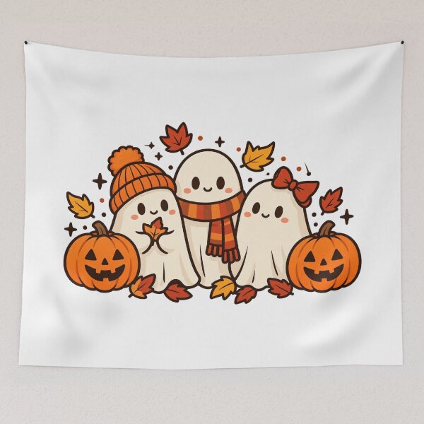 Item preview, Cute Ghost Squad Fall Autumn Halloween designed and sold by wingoo22.