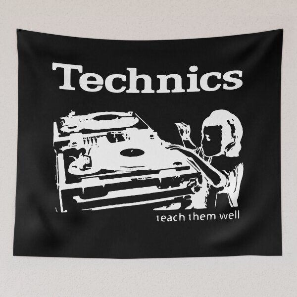 Item preview, Technics Teach Them Well DJ Turntable Vinyl Art designed and sold by bikinemosi.