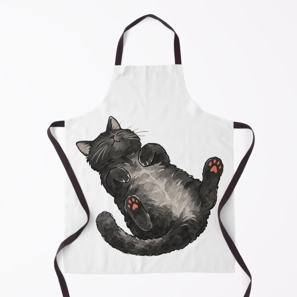 Item preview, Funny Black Cat Lying on Its Back Paws Up designed and sold by Jessie's Palette.