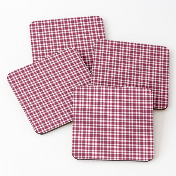 Item preview, Plaid Pattern Burgundy White designed and sold by ArtbyDebbieC.