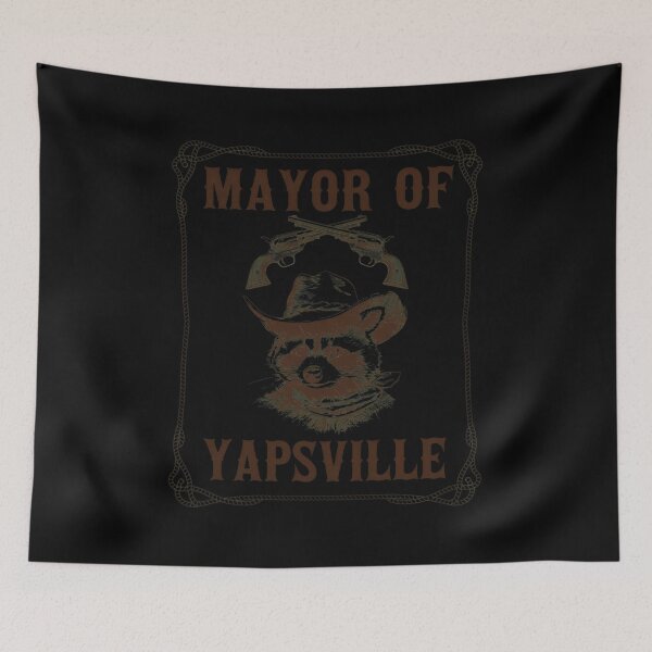 Item preview, Mayor of Yapsville Raccoon Cowboy Bandana designed and sold by Emilioerde.