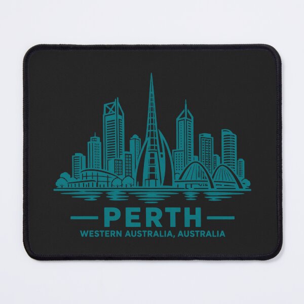 Item preview, Perth Western Australia Line Art Skyline Poster designed and sold by CMYKStudio.