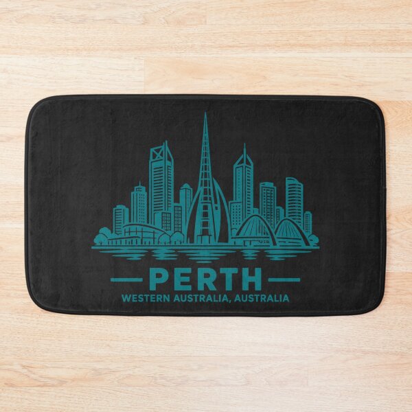 Item preview, Perth Western Australia Line Art Skyline Poster designed and sold by CMYKStudio.