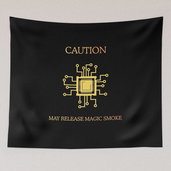 Item preview, Caution May Release Magic Smoke Funny Electronics Engineering designed and sold by Mircea786.