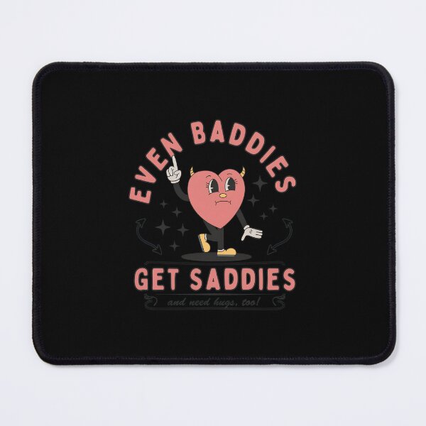 Item preview, Even Baddies Get Saddies Retro Heart designed and sold by Emilioerde.