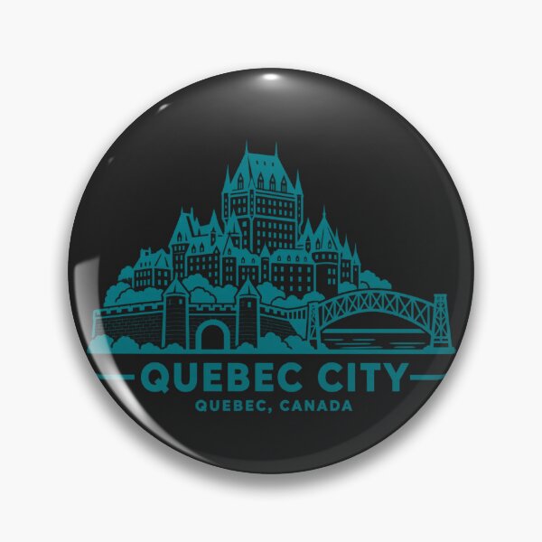 Item preview, Póster con el horizonte de la ciudad de Quebec, Quebec, Canadá (arte lineal) designed and sold by CMYKStudio.