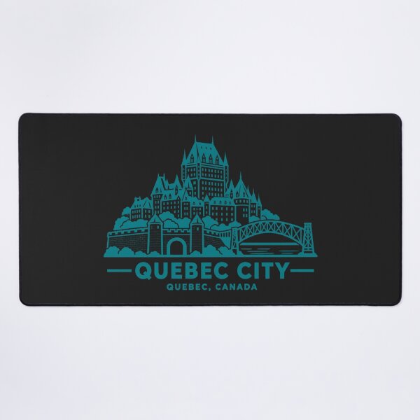Artikelvorschau, Quebec City, Quebec, Kanada – Skyline-Poster (Linienzeichnung) entworfen und verkauft von CMYKStudio.