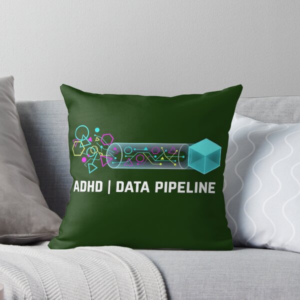 Item preview, ADHD Data Pipeline - Funny Data Scientist T-Shirt designed and sold by EIPTOW.